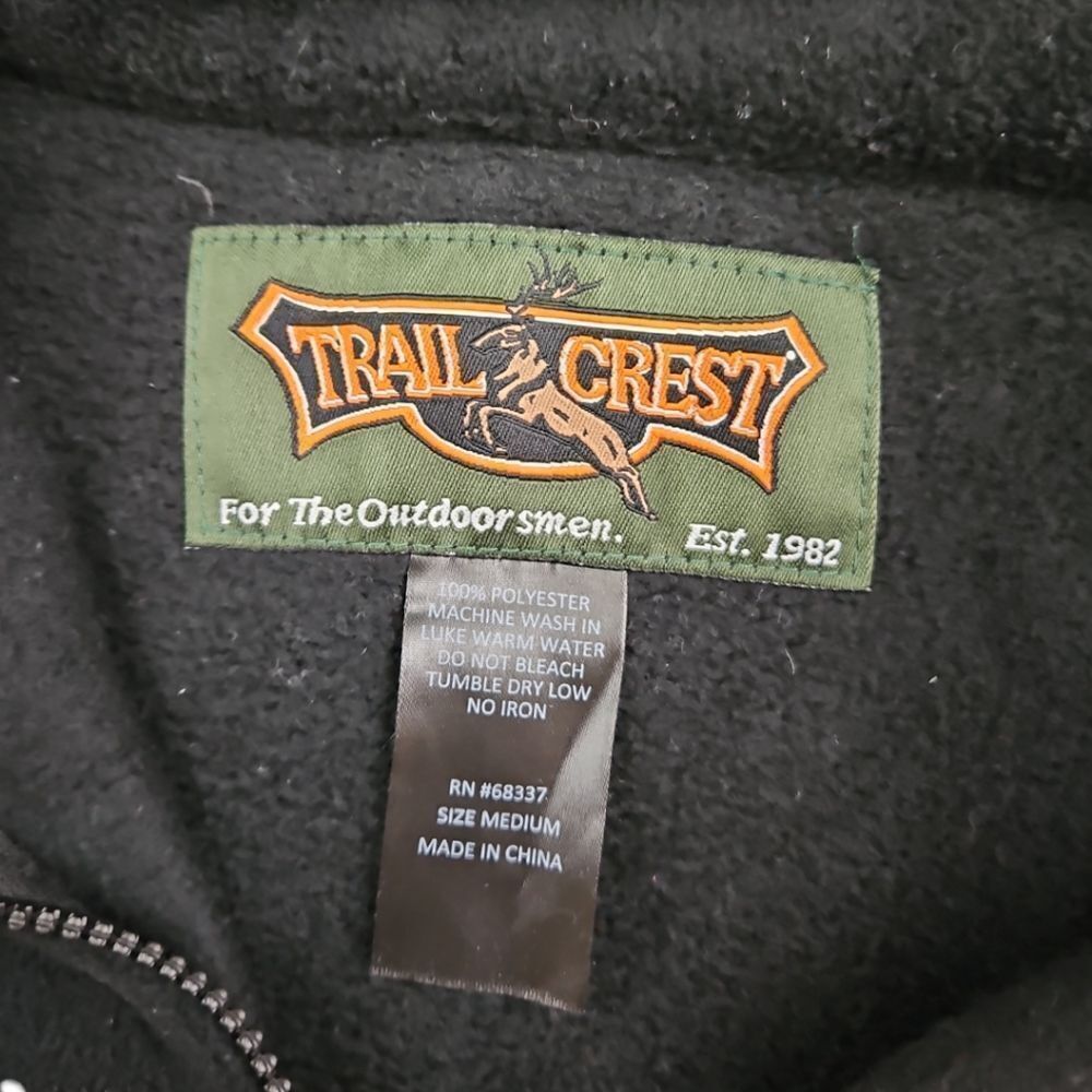 Trail Crest Womens Western Horseshoe Print Fleece Jacket Size M - Picture 5 of 5
